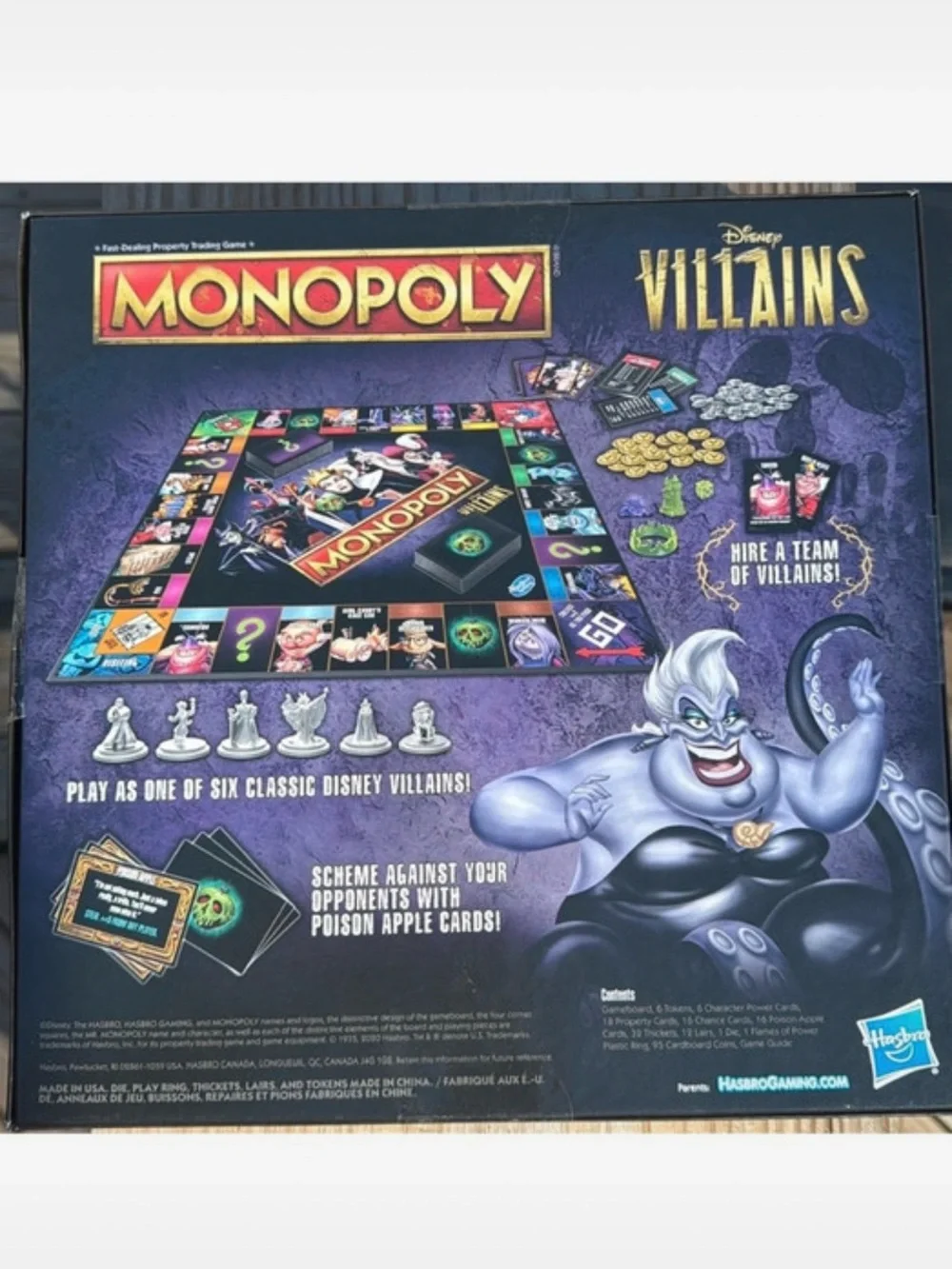 Disney Villains Edition Monopoly Board Game by Hasbro